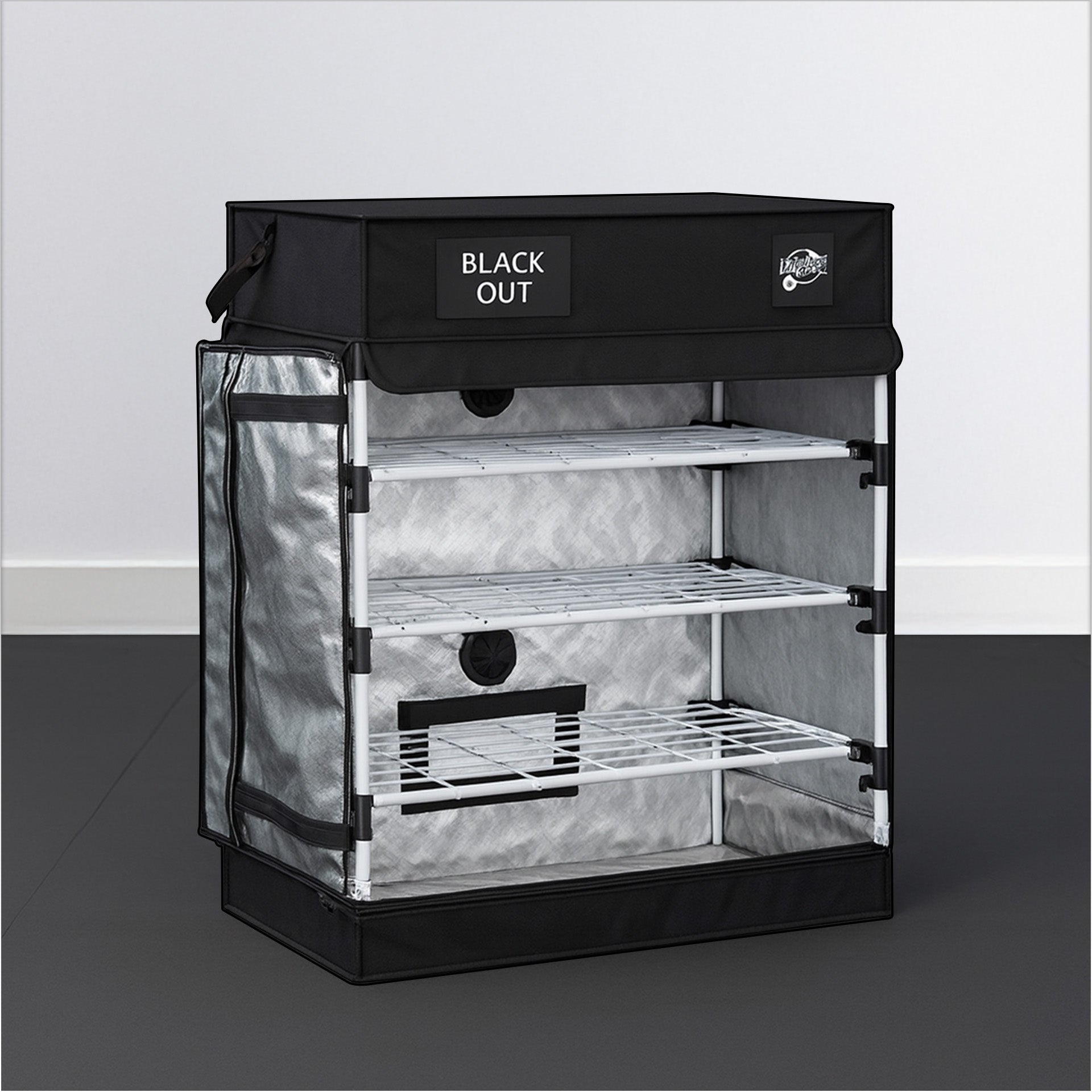 seedling grow tent Eclipse BLACK OUT Three Tier Propagation Tent 80x40x100cm – Multi-Level Grow Tent Australia – Herbal House Australia