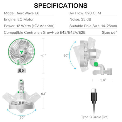 vivosun oscillating fan