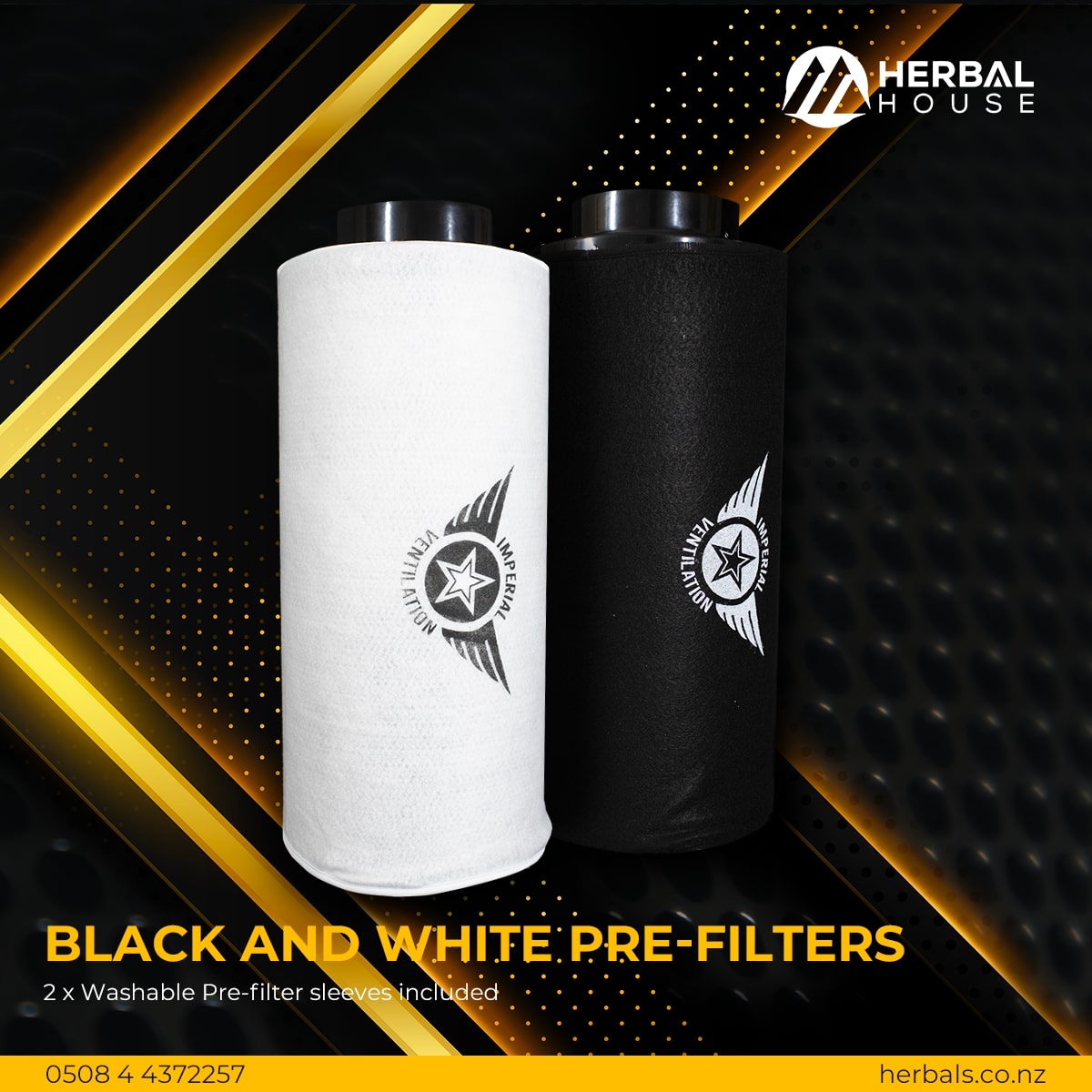 200mm Inline Fan Package prefilter