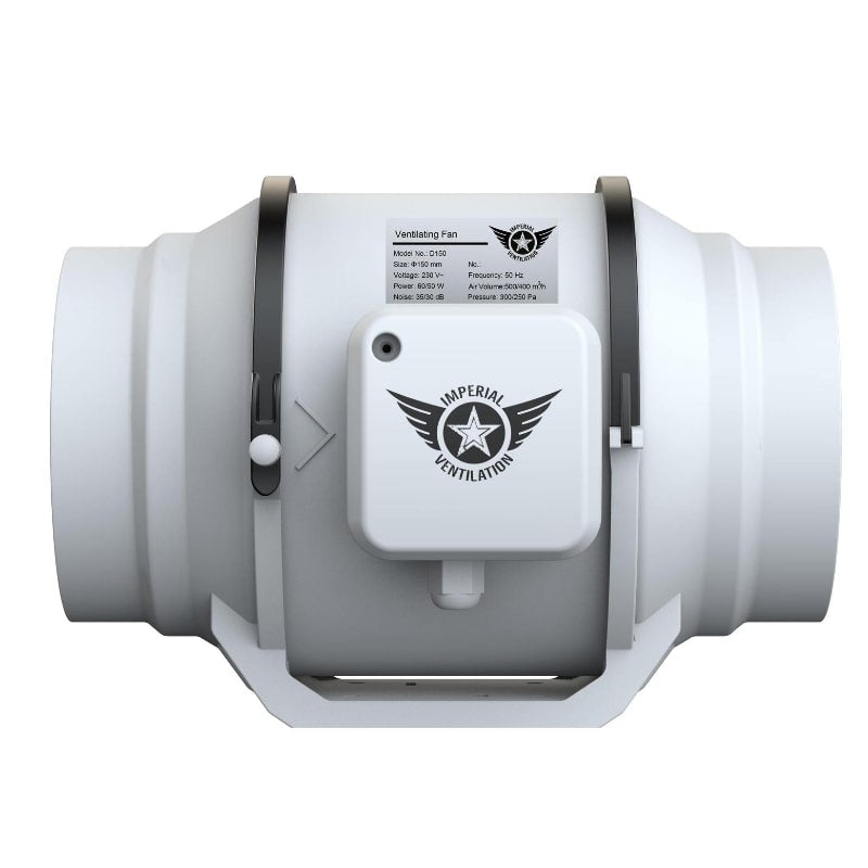 150mm Imperial Ventilation Mixed-Flow Inline Fan side