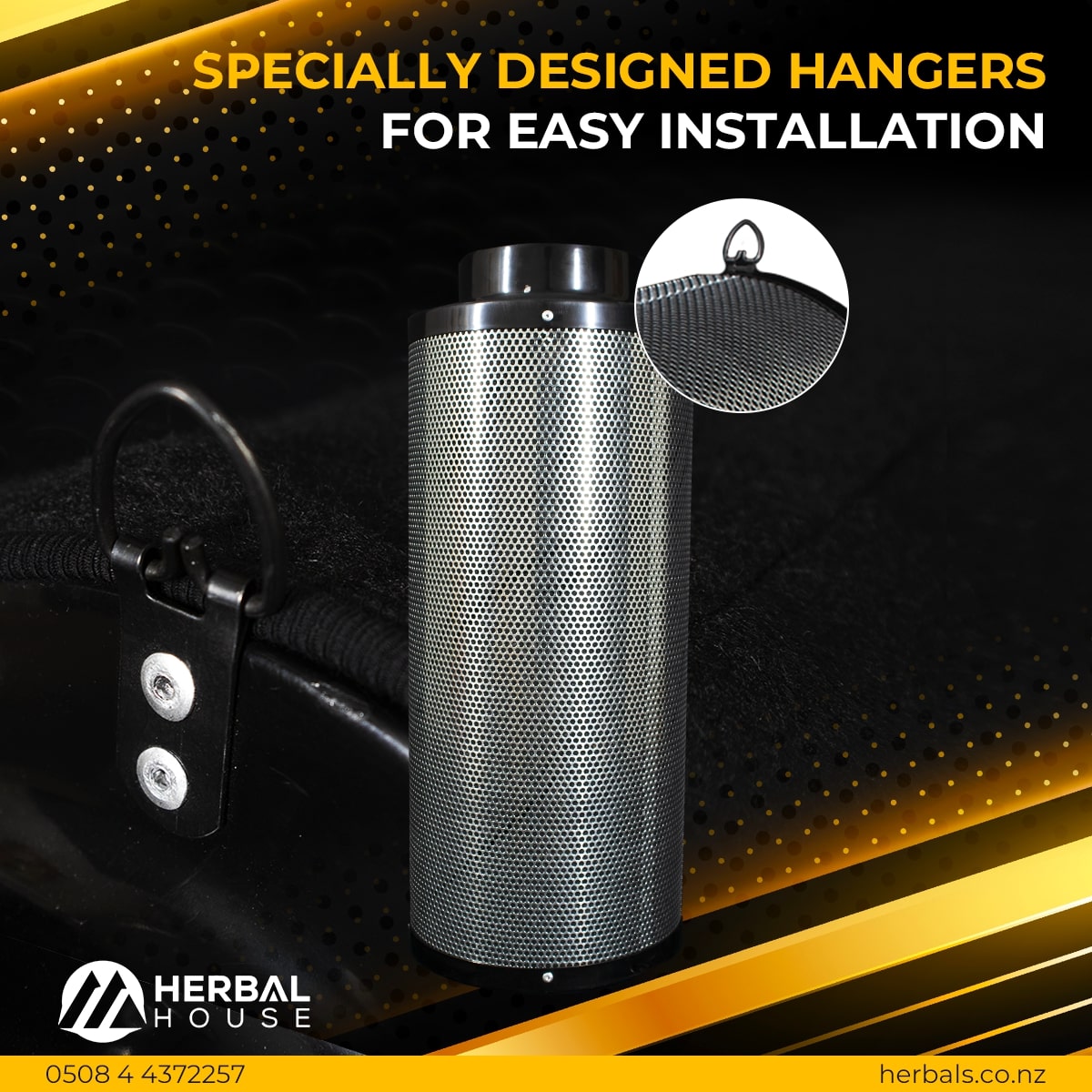 150mm x 500mm Carbon Filter installation