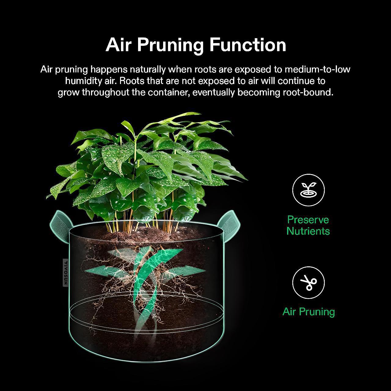 VIVOSUN Grow Bags 5-Pack 1Gal - 30Gal