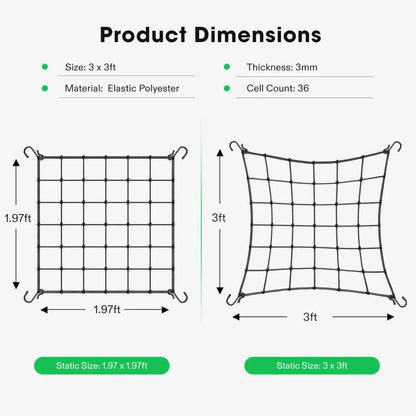 90cmx90cm Vivosun Elastic Trellis Netting