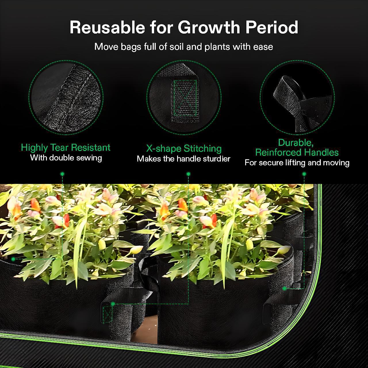 VIVOSUN Grow Bags 5-Pack 1Gal - 30Gal