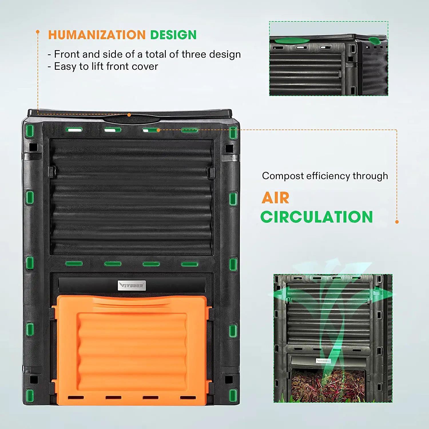 VIVOSUN Compost Bin 80Gallon (300L),