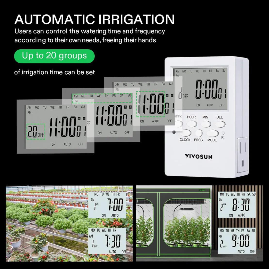 VIVOSUN FlexFeed Automatic Drip Irrigation Kits, All in One Professional Grow Kit