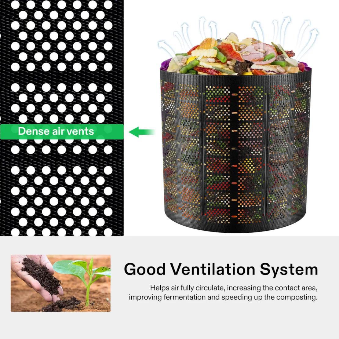 VIVOSUN Outdoor Compost Bin, 832L
