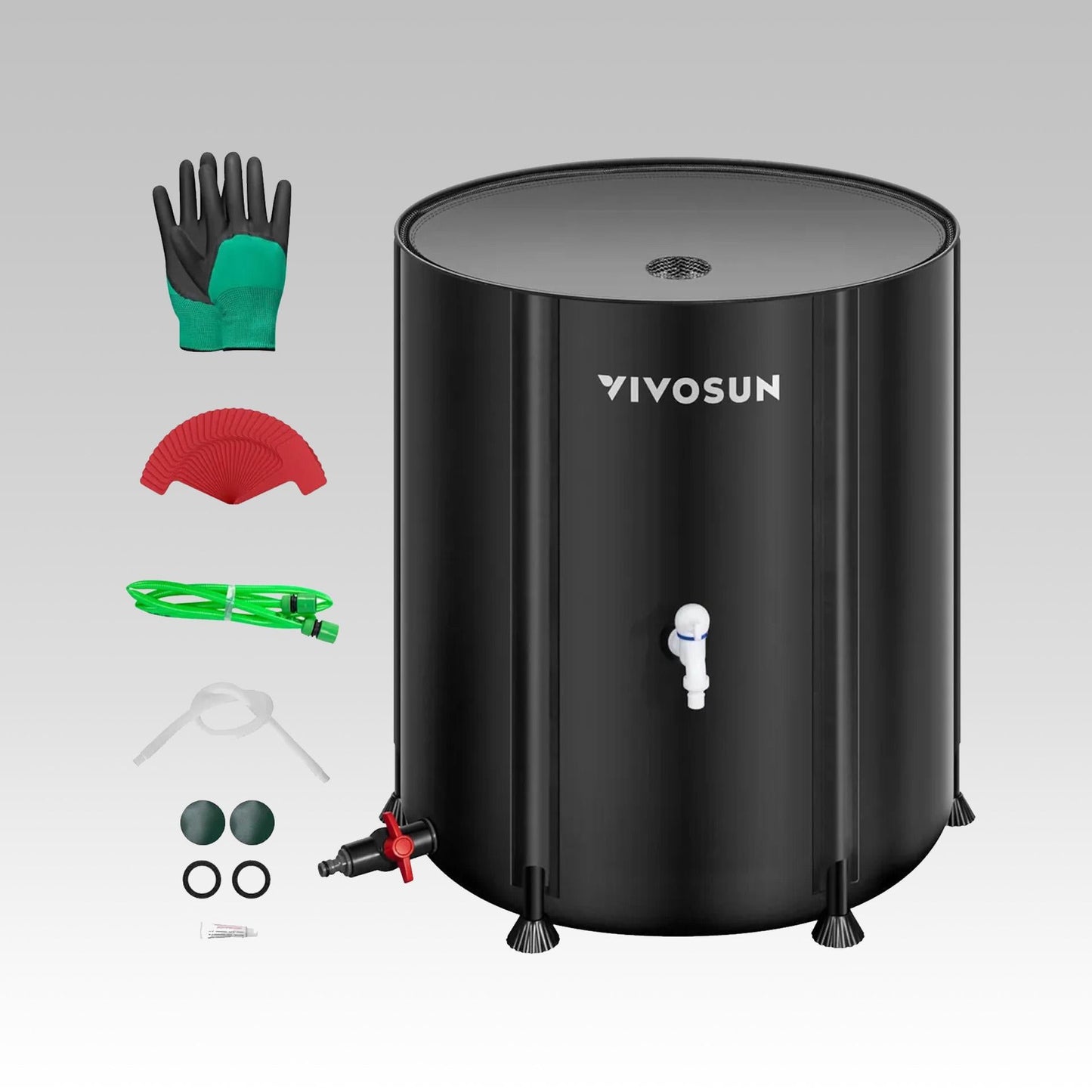 VIVOSUN Collapsible Rain Barrel, 500L Water Storage Tank