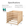VIVOSUN 170 Gallon Wooden Compost Bin 90 X 90 x 80cm