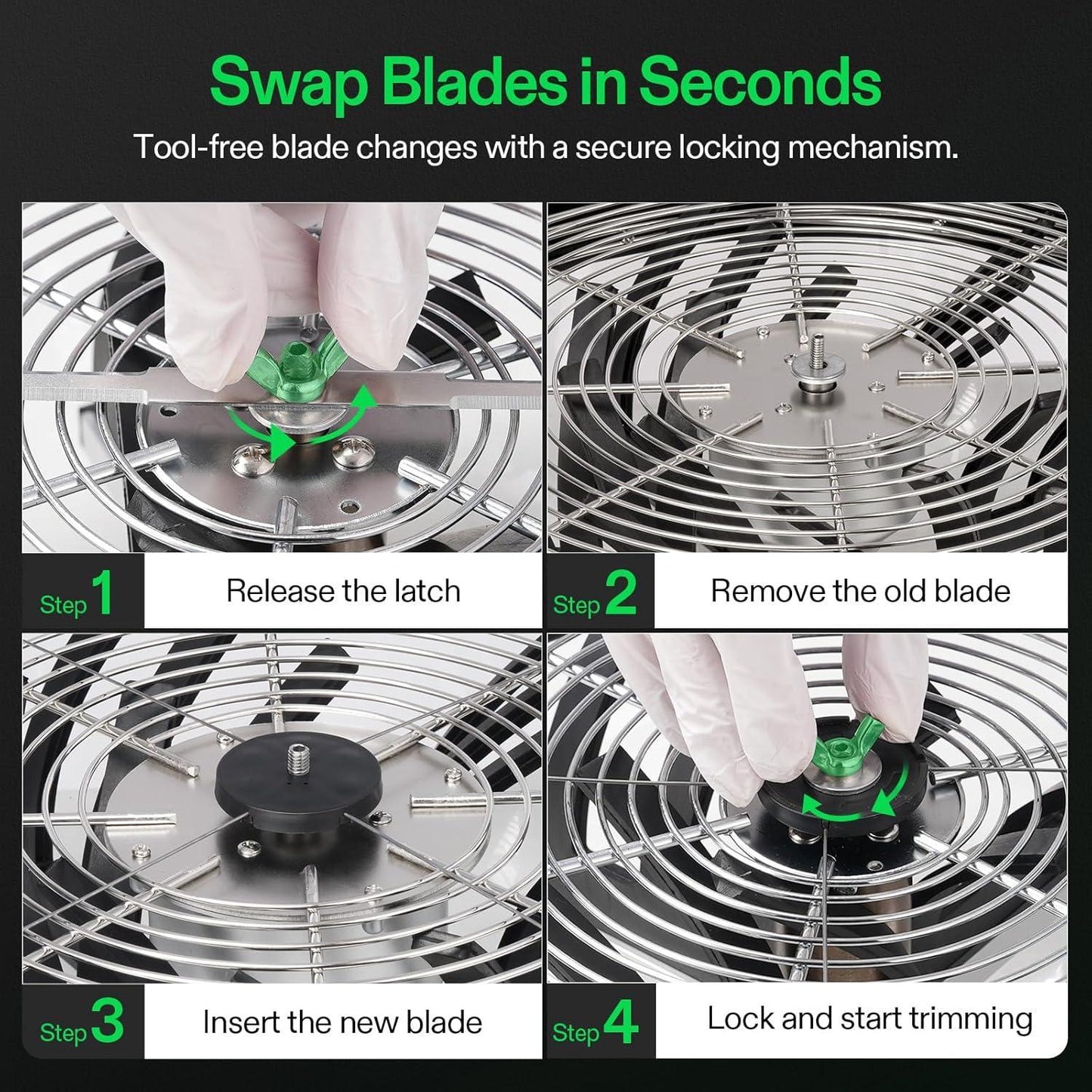 VIVOSUN 16" Bud Leaf Bowl Trimmer | Manual Wet & Dry Harvest Trimmer