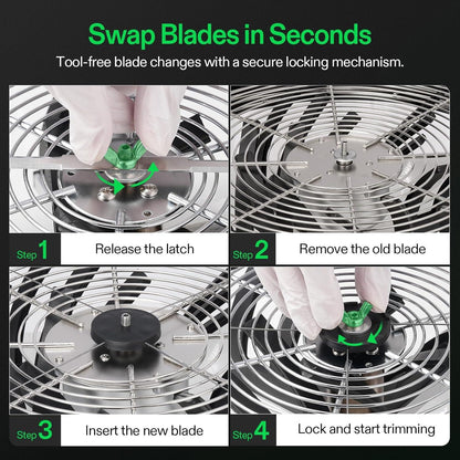 VIVOSUN 16" Bud Leaf Bowl Trimmer | Manual Wet & Dry Harvest Trimmer