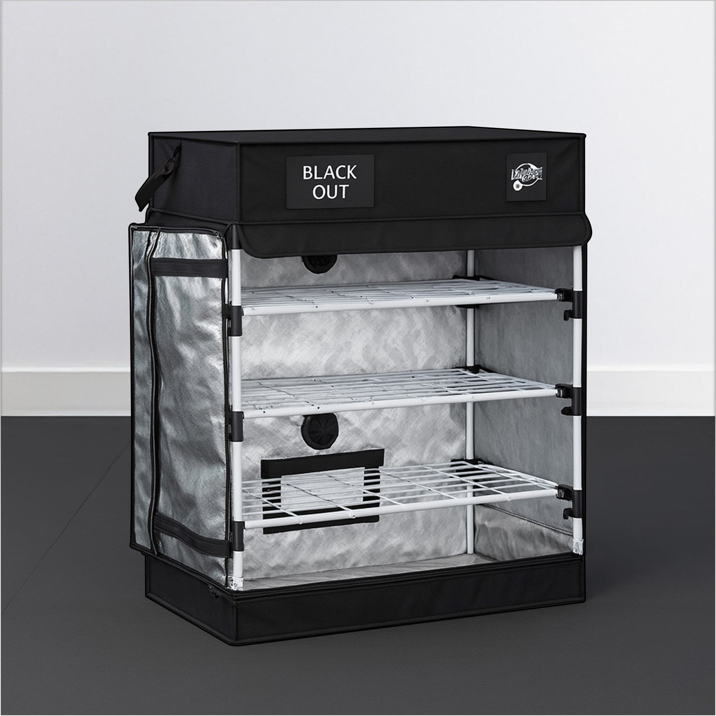 Eclipse BLACK OUT Three Tier Propagation Grow Tent – 80cm x 40cm x 100cm | Seedling & Clone Tent