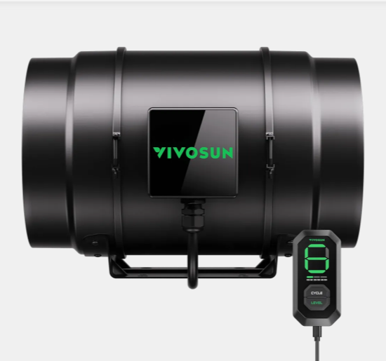 AeroZesh G8 Inline Fan 8″ with E12 Speed Controller