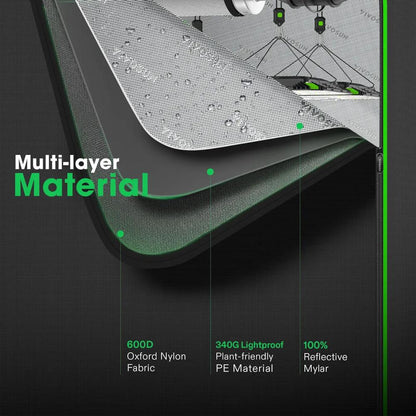 VIVOSUN Grow Tent 150cmX150cmX200cm