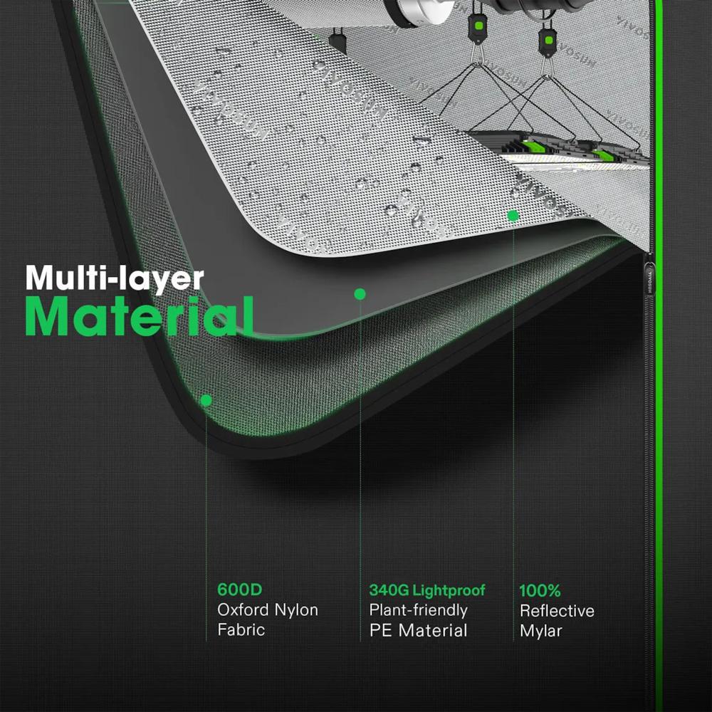 VIVOSUN Grow Tent 240cmx120cmx200cm