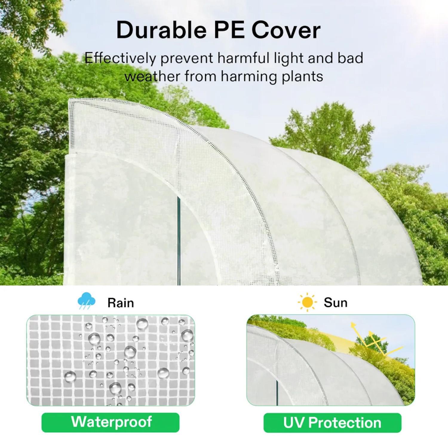 VIVOSUN Mini Lean-to Greenhouse,100cm X 200cm X 210cm