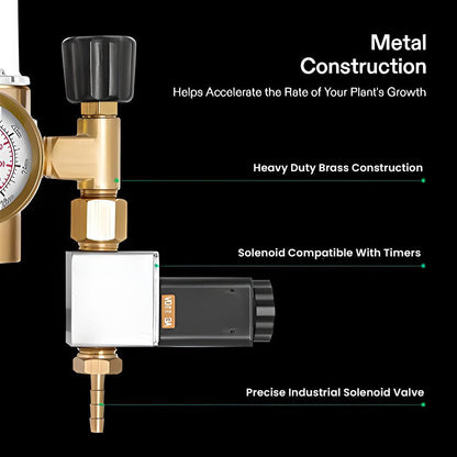 CO2 TANK REGULATOR + SOLENOID