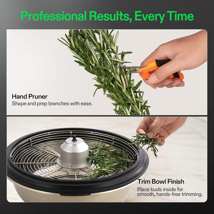 VIVOSUN 16" Bud Leaf Bowl Trimmer | Manual Wet & Dry Harvest Trimmer